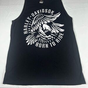 Harley-Davison “BORN TO RIDE” /Tank Top Unisex Size L / Black Color
